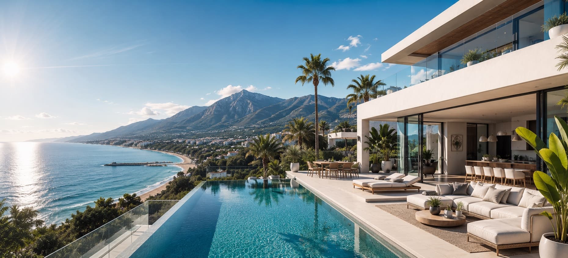 Luxe villa met zeezicht aan de Costa del Sol